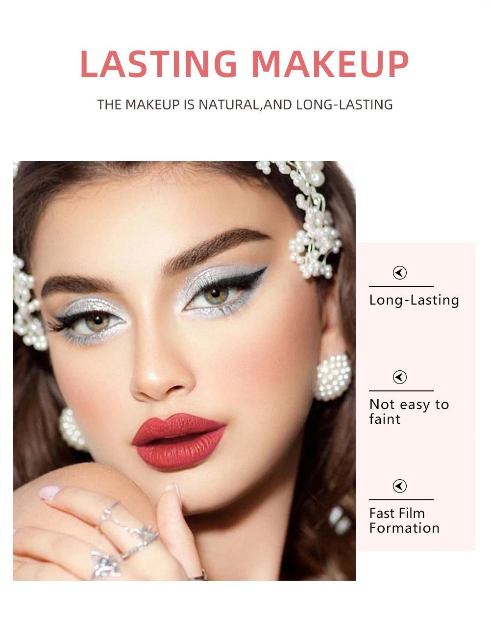 QIBEST 9pcs Gray Glitter Liquid Eyeshadow Stick Set Pigment Fine Shimmer Matte Natural Cheek Milk Black Shadow Cream Eye Makeup