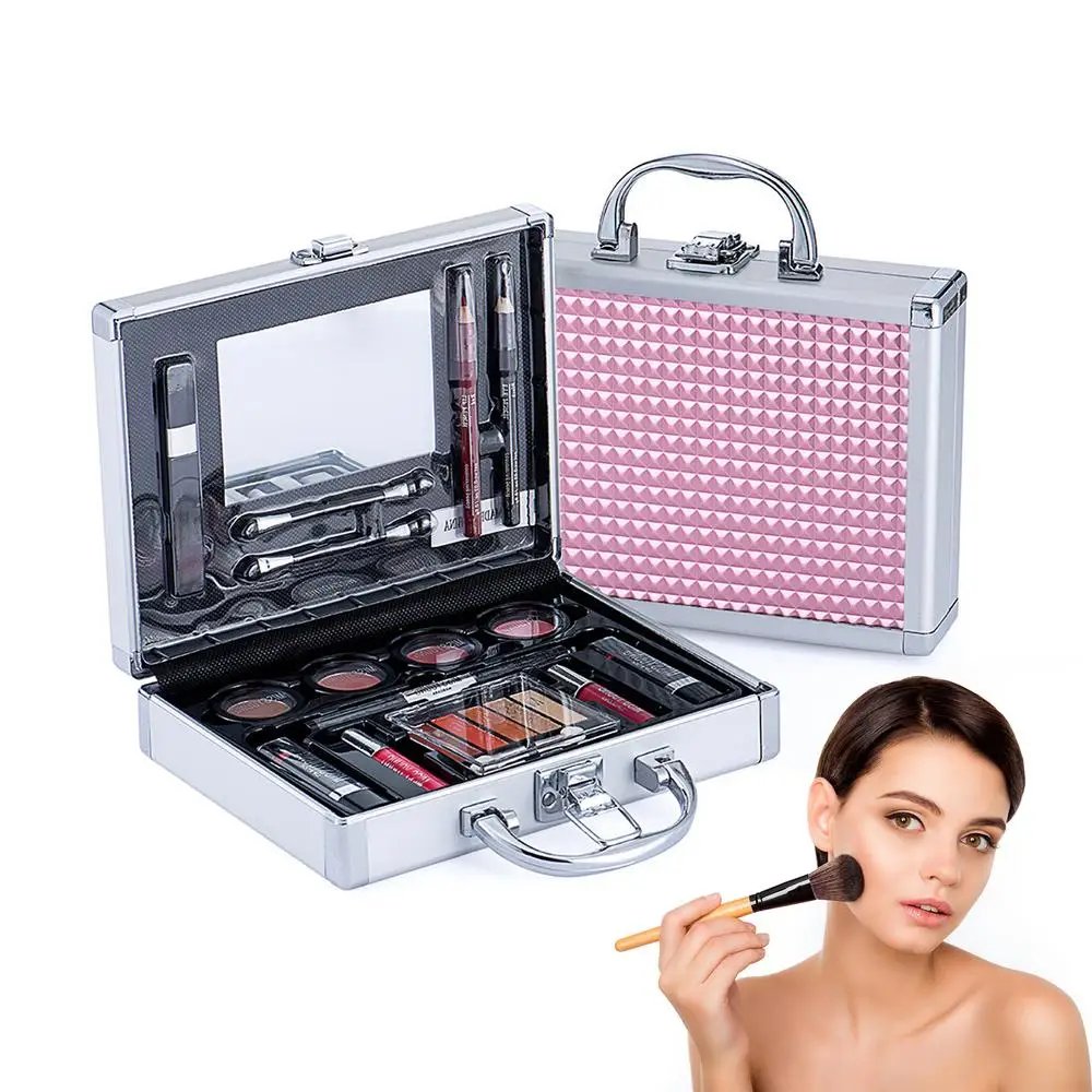new Makeup Full Kit Female Make Up Set Eye Shadow Eyeshadow Palette Lip Gloss Mascara Eyeliner Brushes Bag Make-up for Women