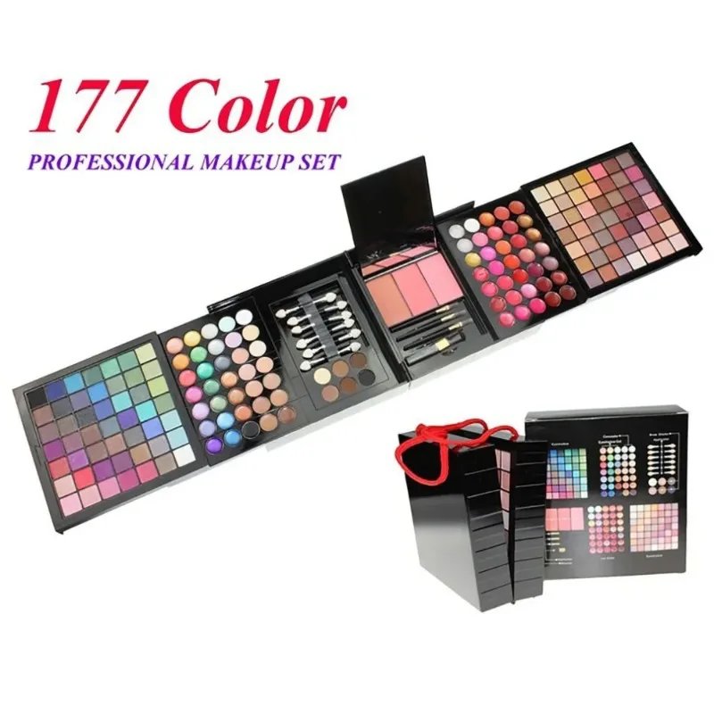 177 Color Makeup Set for Women Full Kit All in One Makeup Gift Set Eye shadow Pallete Cosmetic Glitter Eyeshadow Blush Lip Gloss 177 Color Makeup Set for Women Full Kit All in One Makeup Gift Set Eye shadow Pallete Cosmetic Glitter Eyeshadow Blush Lip Gloss