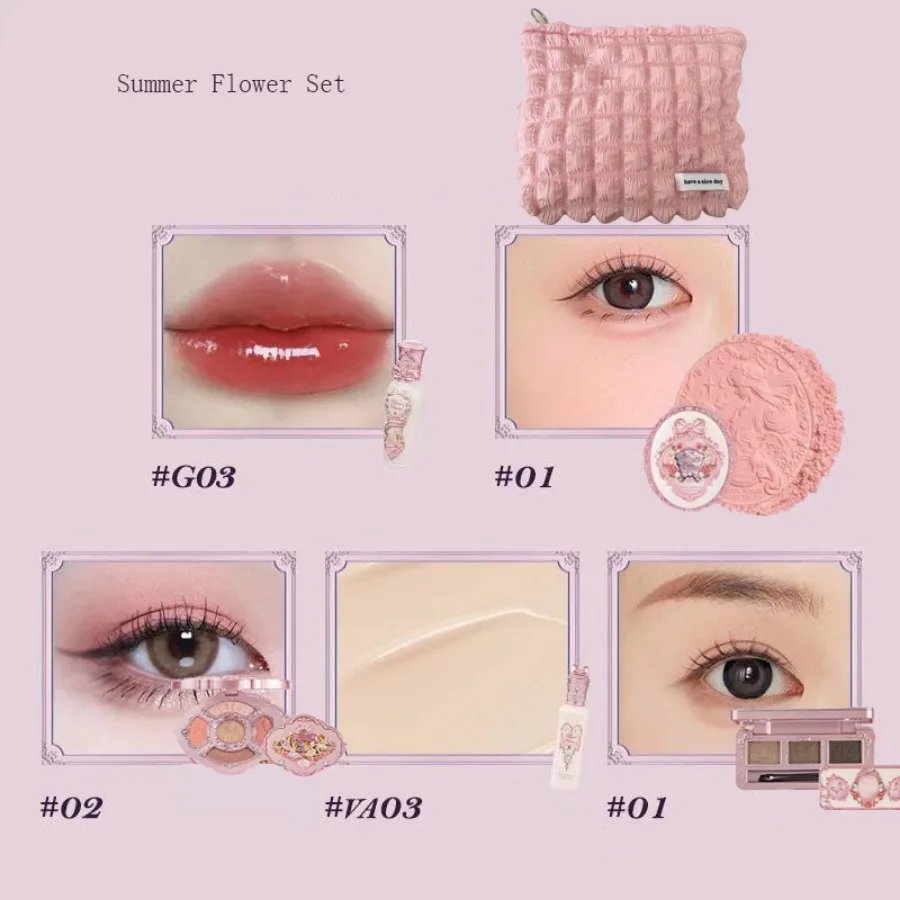 Flower Knows Midsummer Fairytales Series Eye Shadow Palette Blusher Eyebrow Powder Concealer Lipgloss Make Up Sets Cosmetics Flower Knows Midsummer Fairytales Series Eye Shadow Palette Blusher Eyebrow Powder Concealer Lipgloss Make Up Sets Cosmetics
