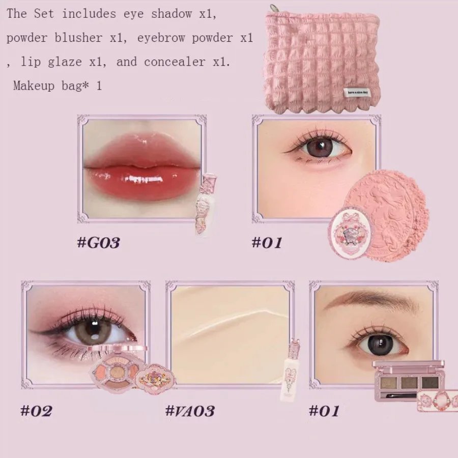 Flower Knows Midsummer Fairytales Series Eye Shadow Palette Blusher Eyebrow Powder Concealer Lipgloss Make Up Sets Cosmetics Flower Knows Midsummer Fairytales Series Eye Shadow Palette Blusher Eyebrow Powder Concealer Lipgloss Make Up Sets Cosmetics