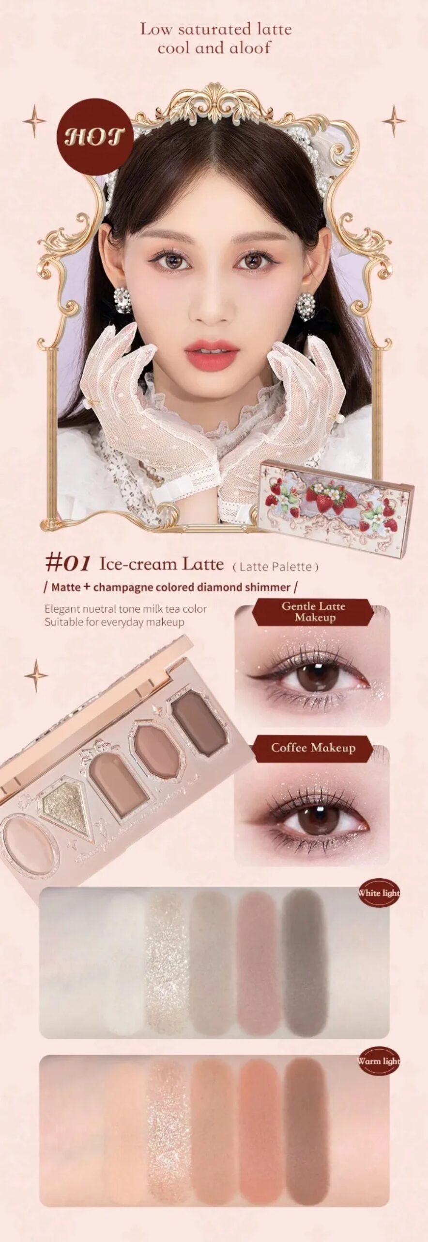 Flower Knows All In One Makeup Set Gift Box Glitter Eye Shadow Palette Matte Blush Long Lasting Velvet Lip Cream With Bag Flower Knows All In One Makeup Set Gift Box Glitter Eye Shadow Palette Matte Blush Long Lasting Velvet Lip Cream With Bag