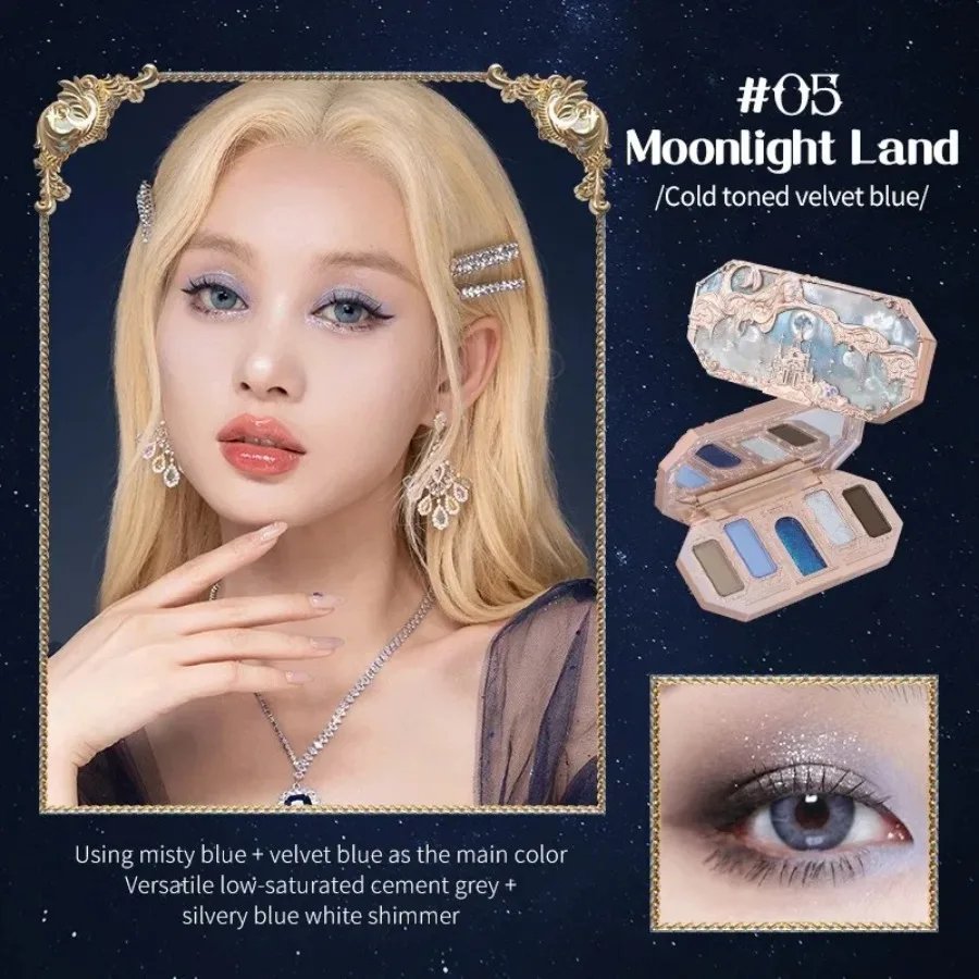 Flower Knows All In One Makeup Set Gift Box Glitter Eye Shadow Palette Matte Blush Long Lasting Velvet Lip Cream With Bag Flower Knows All In One Makeup Set Gift Box Glitter Eye Shadow Palette Matte Blush Long Lasting Velvet Lip Cream With Bag