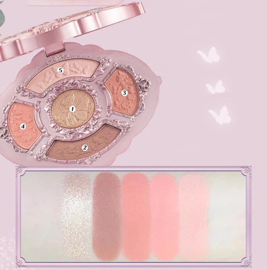 Flower Knows All In One Makeup Set Gift Box Glitter Eye Shadow Palette Matte Blush Long Lasting Velvet Lip Cream With Bag Flower Knows All In One Makeup Set Gift Box Glitter Eye Shadow Palette Matte Blush Long Lasting Velvet Lip Cream With Bag