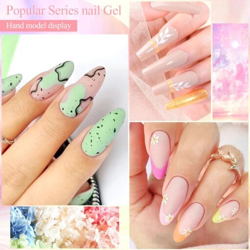 MEET ACROSS 6PCS/SET Macaron Series Gel - Image 3