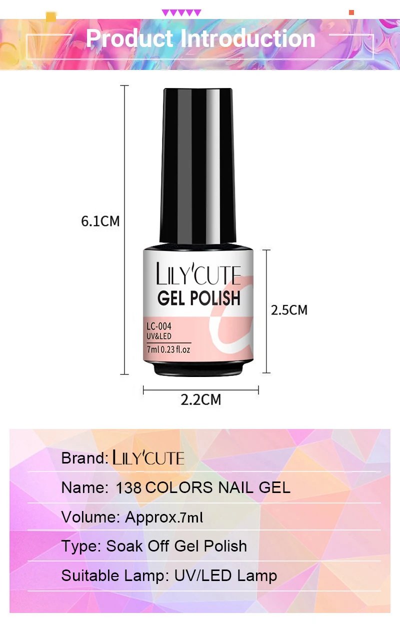 LILYCUTE 6Pcs/Set Gel Nail Polish Popular Colors In Autumn Semi Permanent Soak Off UV LED Nail Art Gels Nail Gel Polish LILYCUTE 6Pcs/Set Gel Nail Polish Popular Colors In Autumn Semi Permanent Soak Off UV LED Nail Art Gels Nail Gel Polish