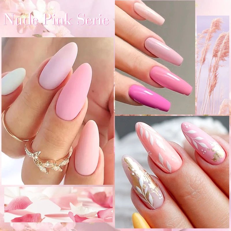 MEET ACROSS 8Pcs/Set Fluorescent Gel Nail Polish Summer Spring Colorful Laser Glitter Nail Art Gel Varnish Manicure For Nails