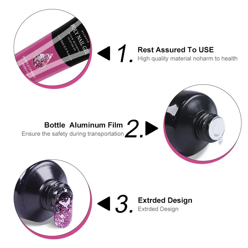 LIMEGIRL Nail Extension Gel Set With UV LED Lamp Quick Extend Mold Nail Kit Gel Set Vernis Semi Permanent For Manicure Set LIMEGIRL Nail Extension Gel Set With UV LED Lamp Quick Extend Mold Nail Kit Gel Set Vernis Semi Permanent For Manicure Set