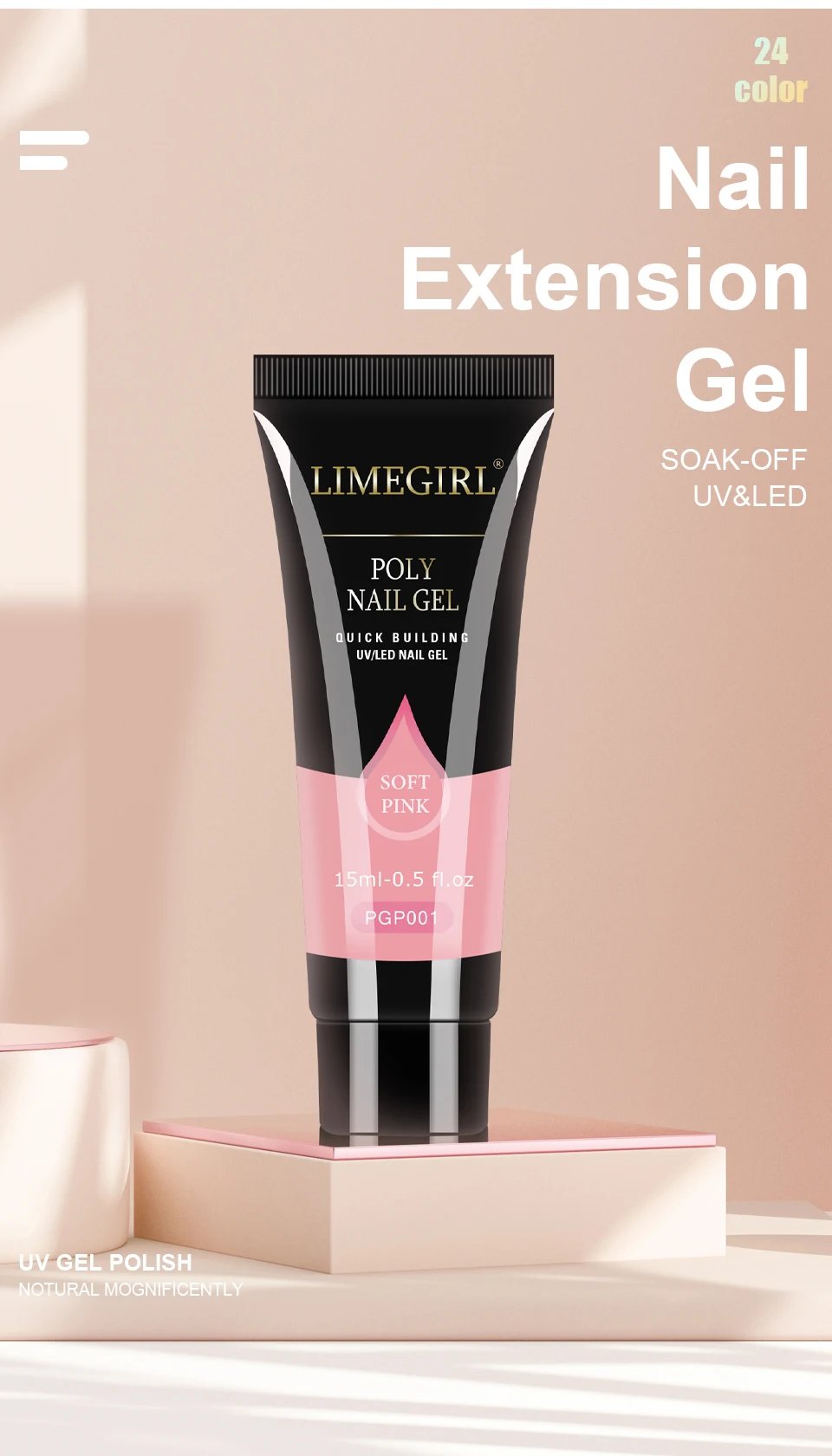 LIMEGIRL Nail Extension Gel Set With UV LED Lamp Quick Extend Mold Nail Kit Gel Set Vernis Semi Permanent For Manicure Set LIMEGIRL Nail Extension Gel Set With UV LED Lamp Quick Extend Mold Nail Kit Gel Set Vernis Semi Permanent For Manicure Set