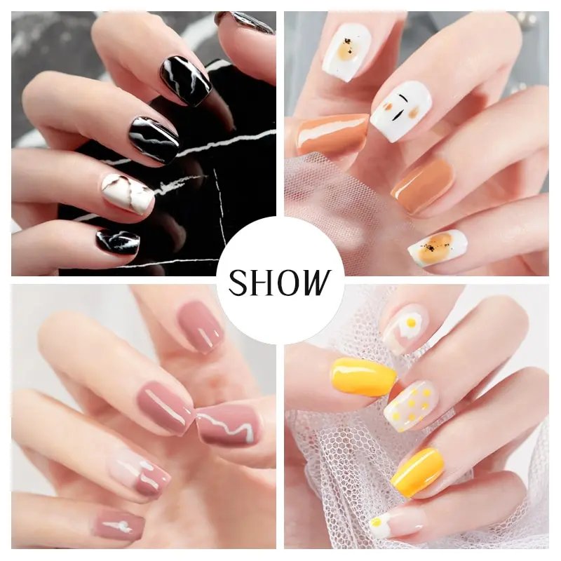 Manicure Set With Nail Drying Lamp UV Nail Gel Polish Kit 6 Colors Gel Polish Set Semi Permanent Varnish Nail Tools Kit