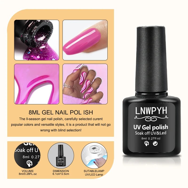Nail Set Gel Nail Polish Set With UV LED Lamp Dryer Semi Permanent Gel Varnish Set Professional Nail Art Tools Kit Manicure Set
