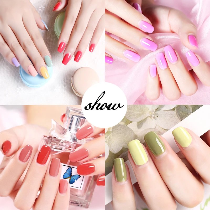 Nail Set Gel Nail Polish Set With UV LED Lamp Dryer Semi Permanent Gel Varnish Set Professional Nail Art Tools Kit Manicure Set