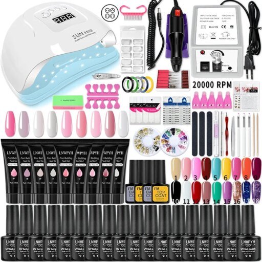 Nail Gel Kit Acrylic Manicure Tools Set