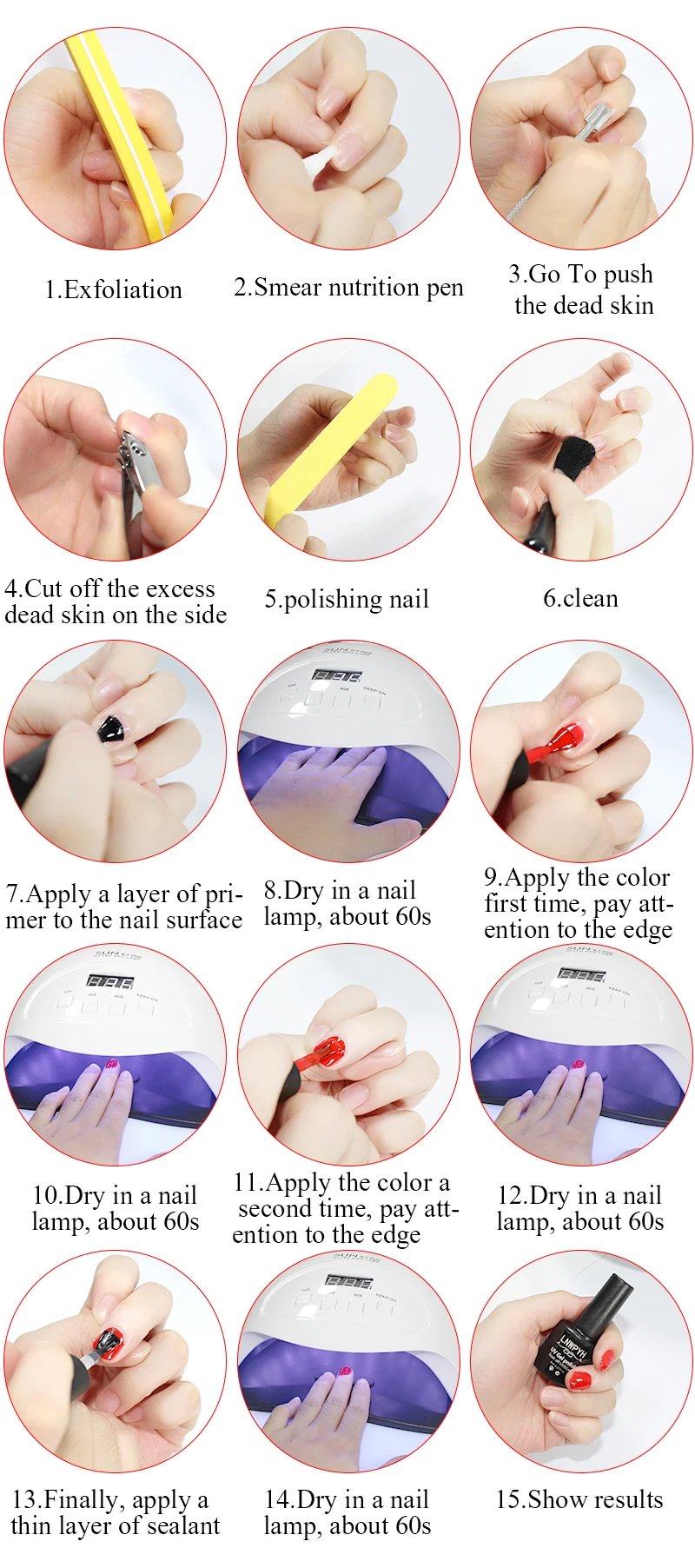 Acrylic Nail Kit Poly Nail Gel Kit With Nail Lamp Nail Extension Glitter Gel UV Building Gel Nail Polish Kit Manicure Tools Set