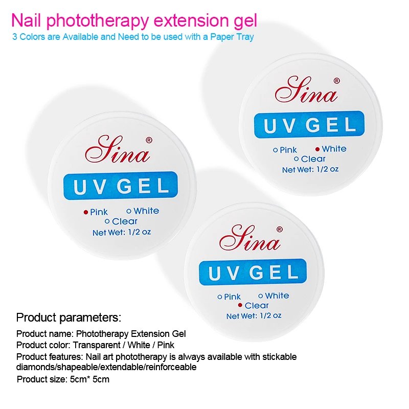 Acrylic Nail Kit Poly Nail Gel Kit With Nail Lamp Nail Extension Glitter Gel UV Building Gel Nail Polish Kit Manicure Tools Set