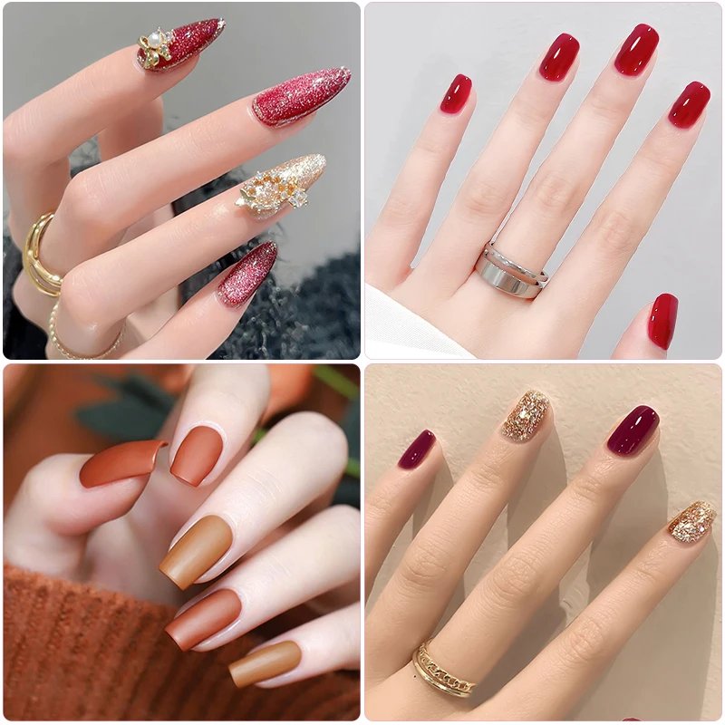 Gel Nail Polish Kit With UV Nail Lamp Electric Nail Drill Machine Soak OFF Gel Nail Kit Base&Top Coat Gel Polish Nail Tool Set