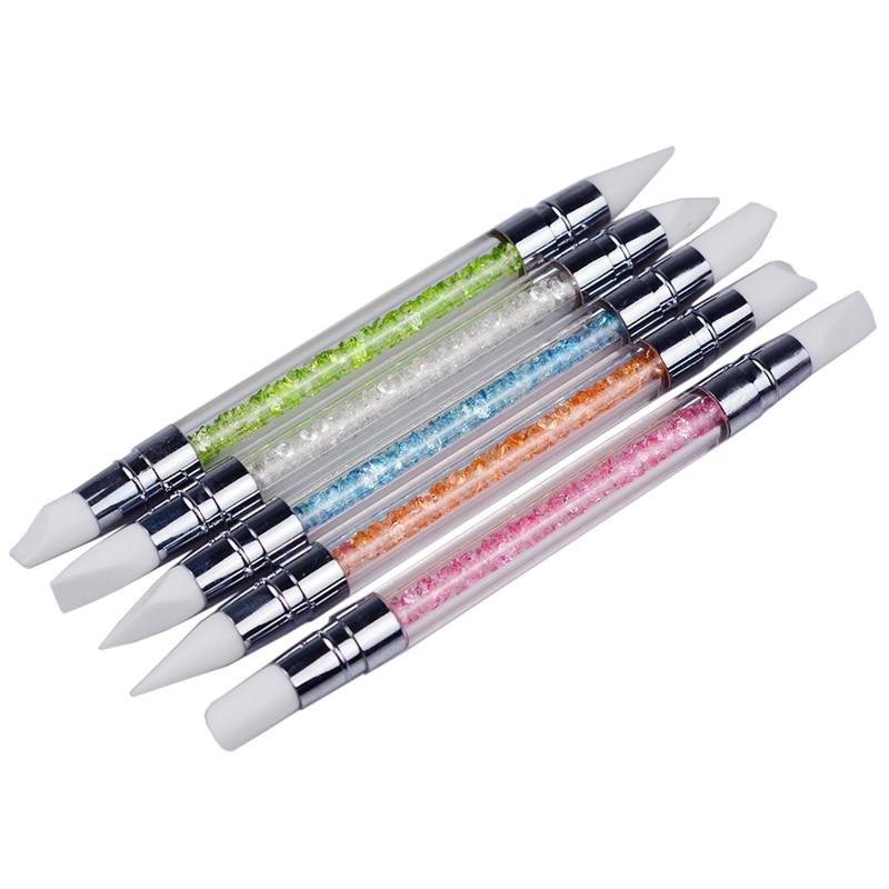 Nail Art Silicone Brush 5 Pcs Set