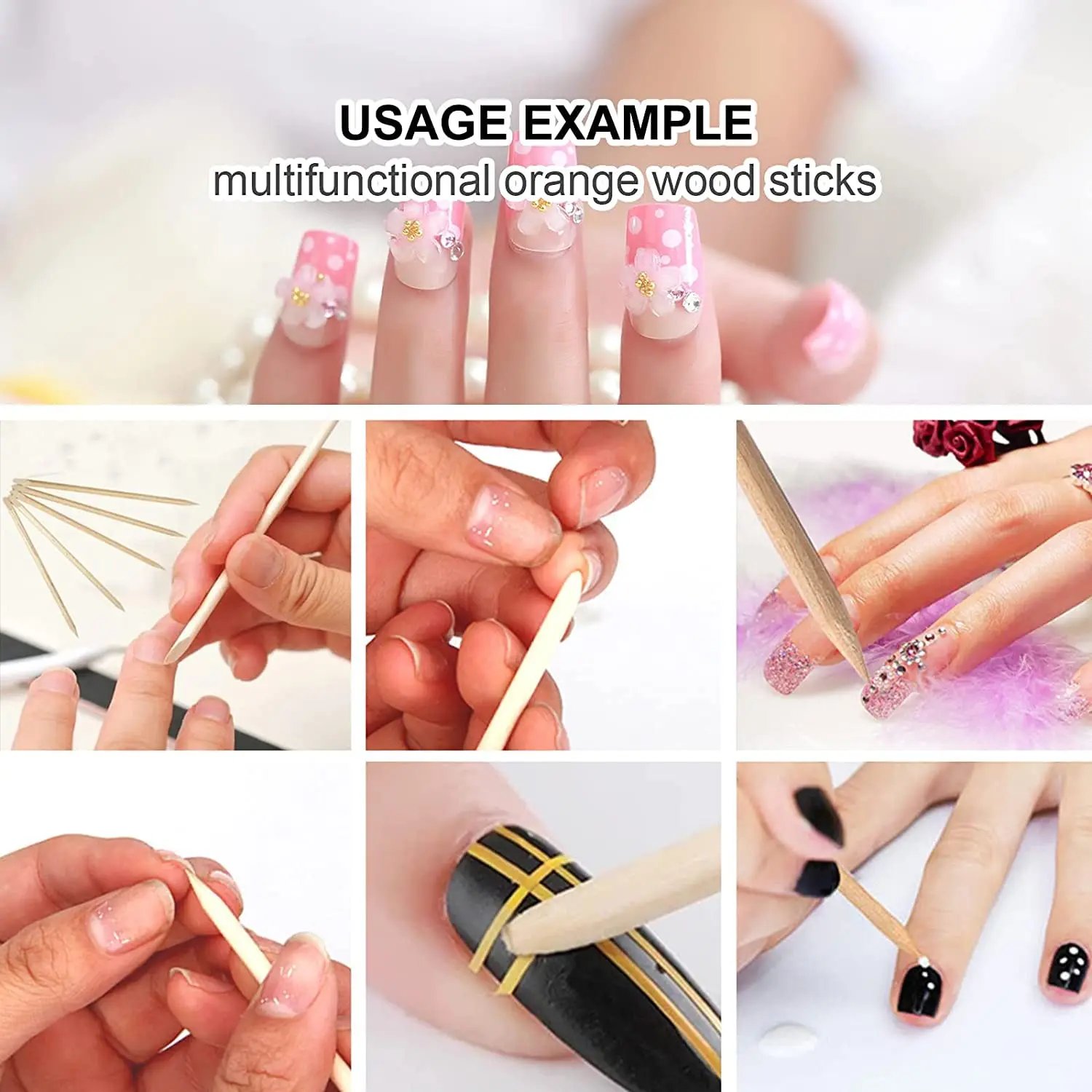 100/50pcs Nail Art Pusher