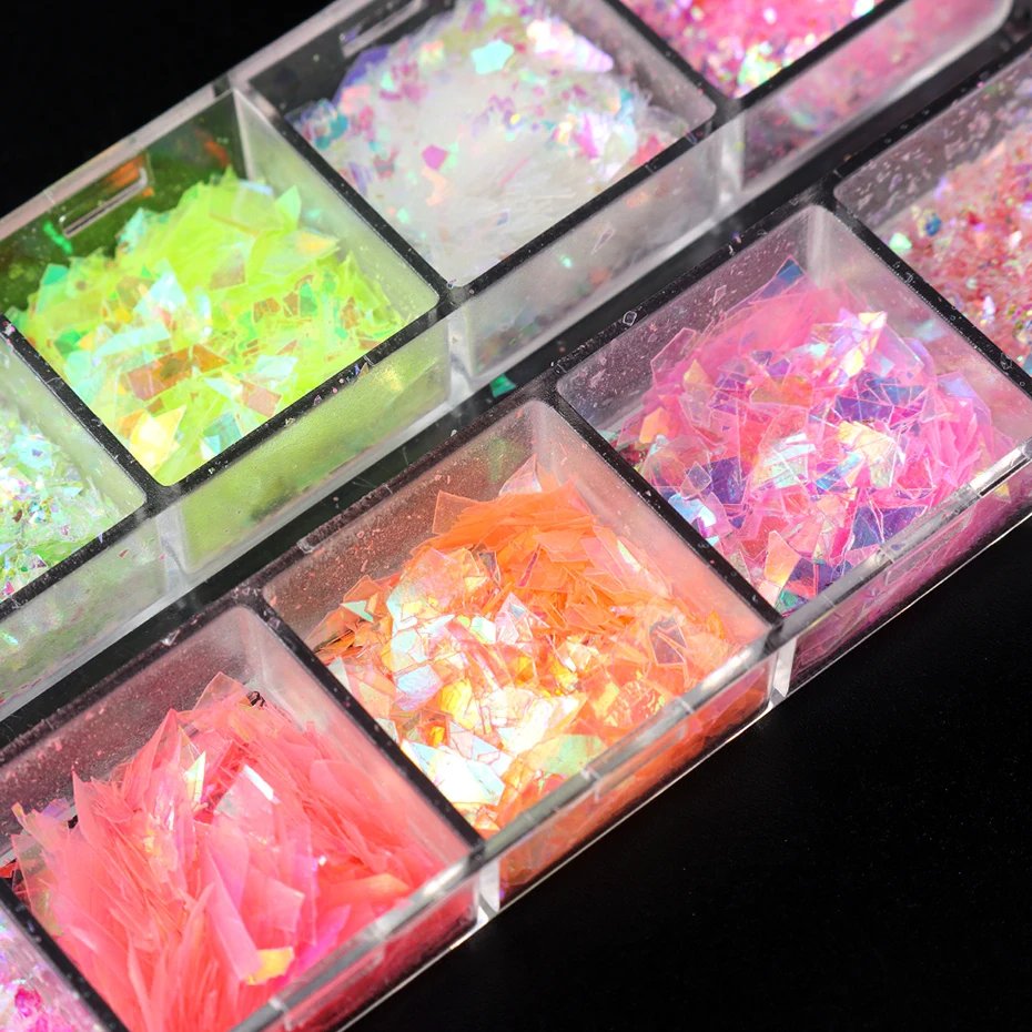 12 Grids Aurora Chameleon Nail Glitter 12 Grids Aurora Chameleon Nail Glitter