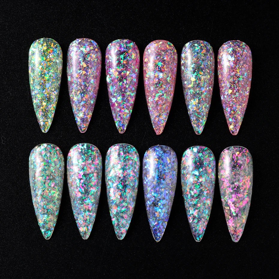 12 Grids Aurora Chameleon Nail Glitter 12 Grids Aurora Chameleon Nail Glitter