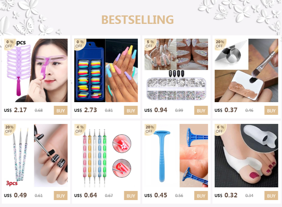 24pcs French Nail Sticker
