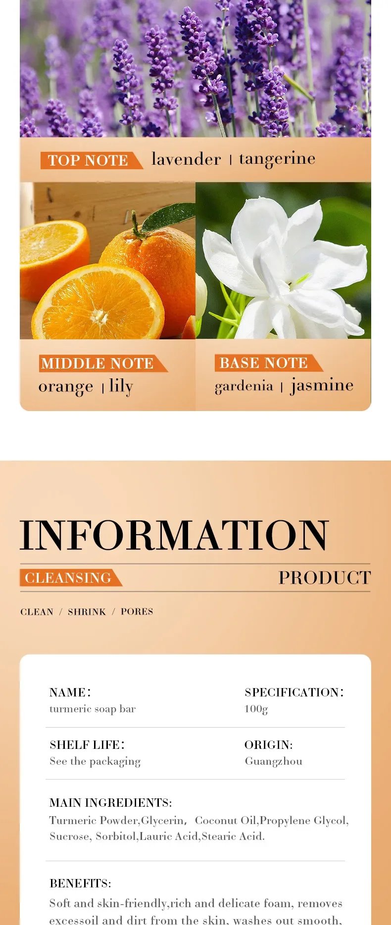 Turmeric Soap Body Cleaning & Lightening