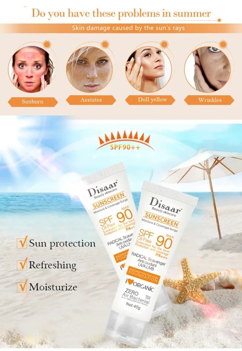 Anti-Aging Oil-control Moisturizing Sunblock Cream