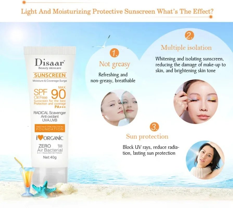 Anti-Aging Oil-control Moisturizing Sunblock Cream