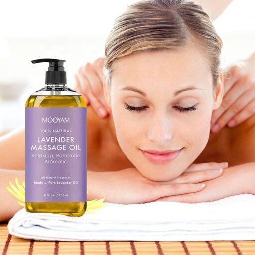 100%  Natural Organic Lavender Relaxing  Massage Body Oil