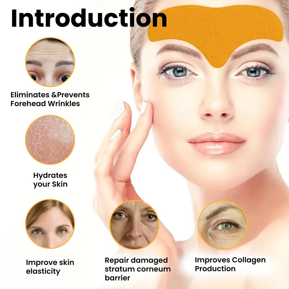 100-10pcs Collagen Forehead Wrinkle Patch
