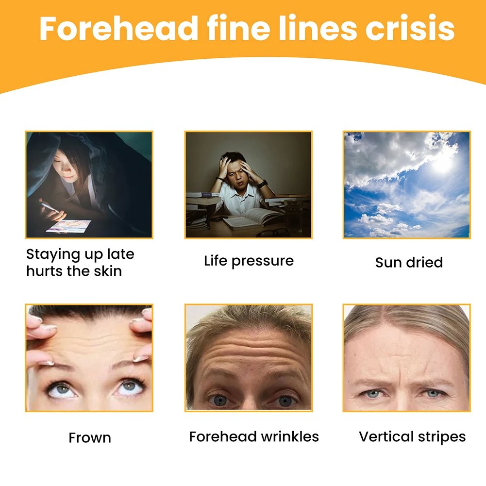 100-10pcs Collagen Forehead Wrinkle Patch