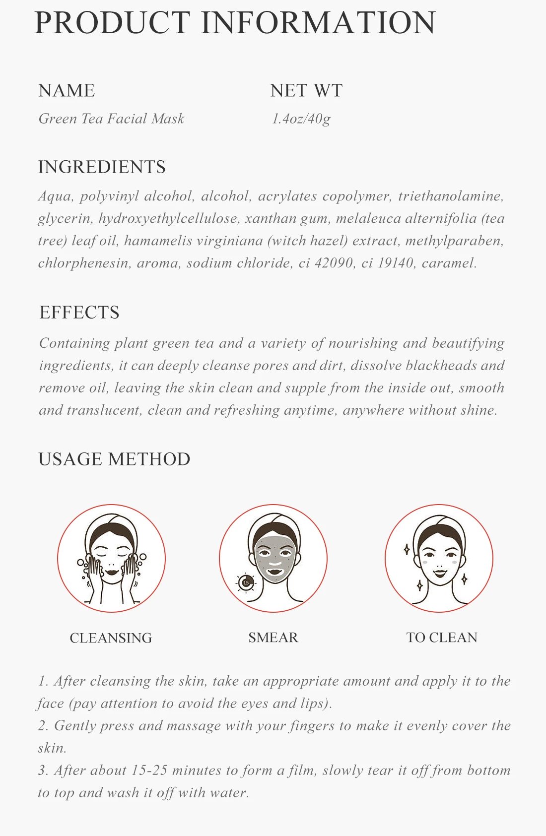 FAIR KING Green Tea Mask