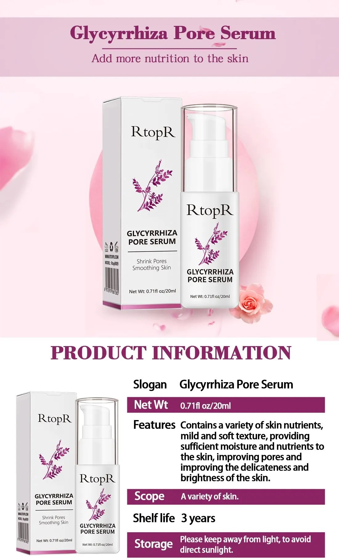 Pore ​​Shrinking Essence Face Repair