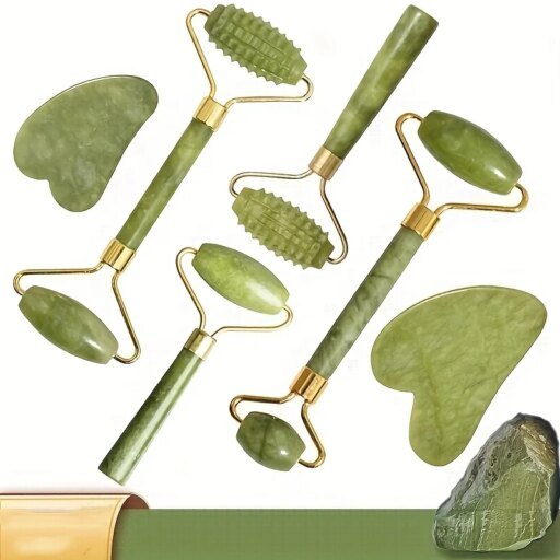 Jade Stone Scraper Roller Massage