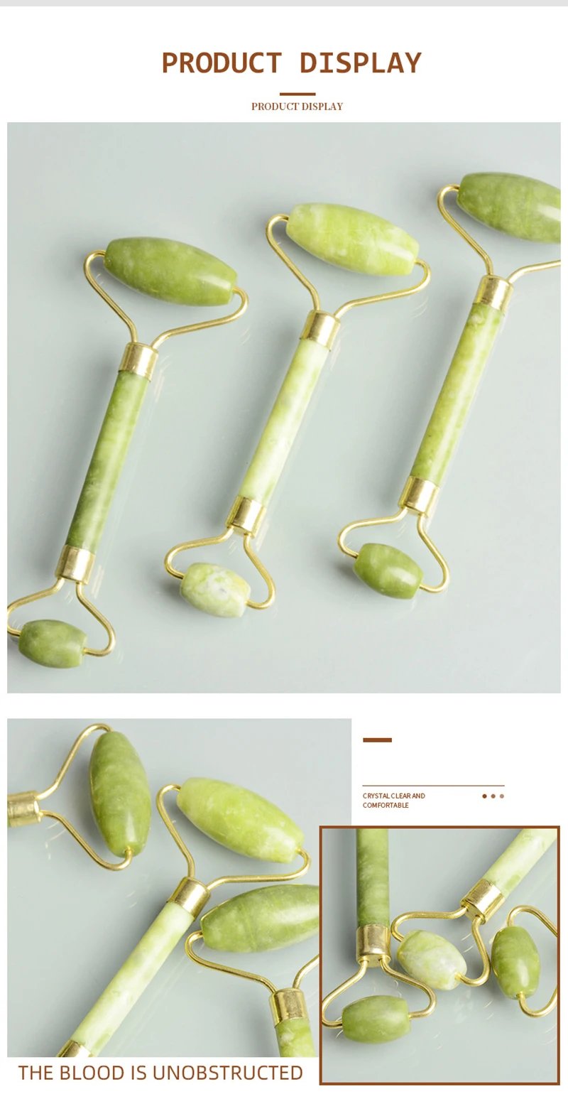 Jade Stone Scraper Roller Massage